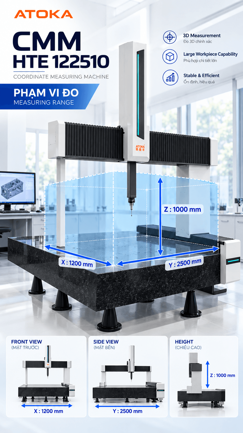 Máy Đo Ba Tọa Độ 3D CMM - Ảnh 4